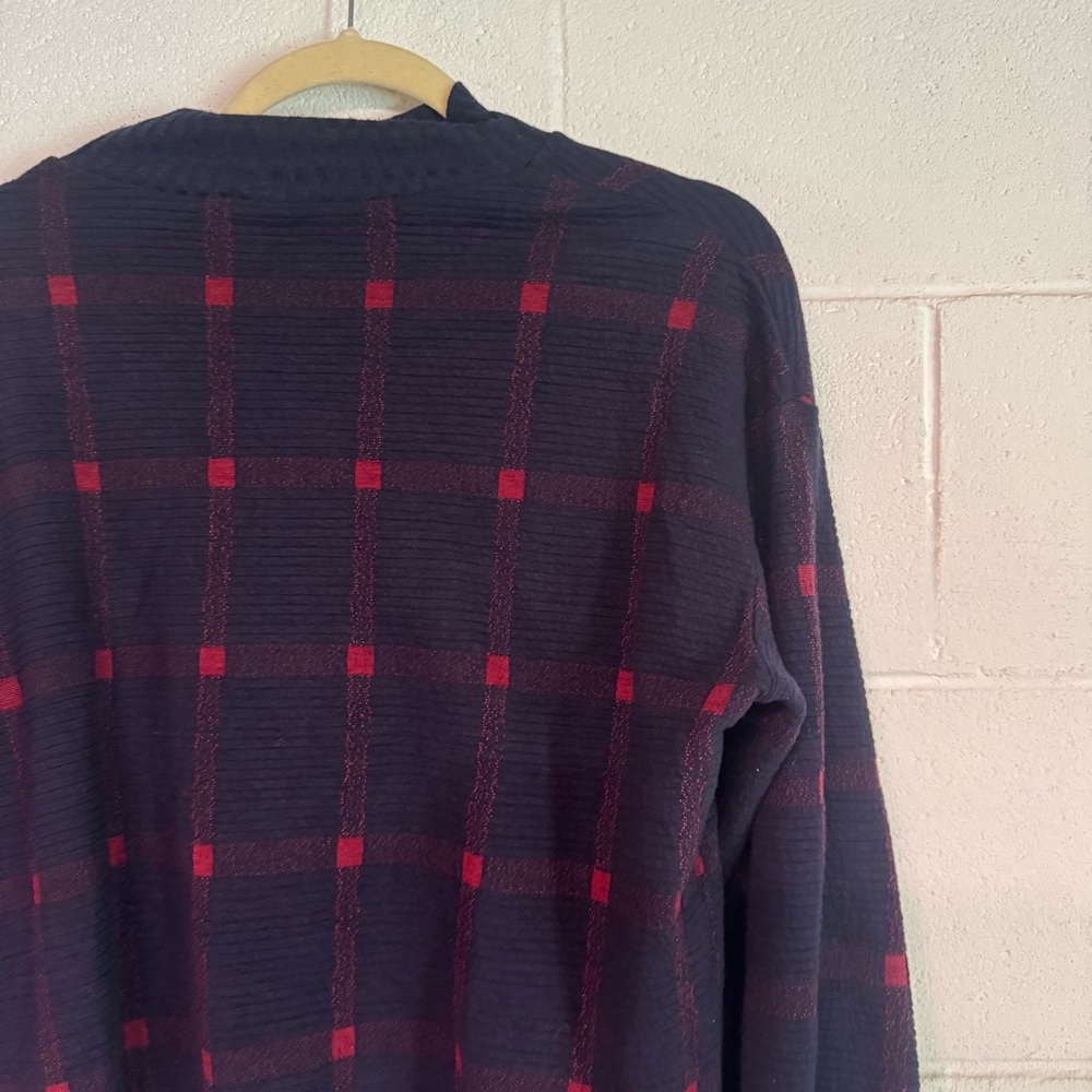 Anthropologie Porridge Bonnie Sweater Plaid Winter - Picture 8 of 9